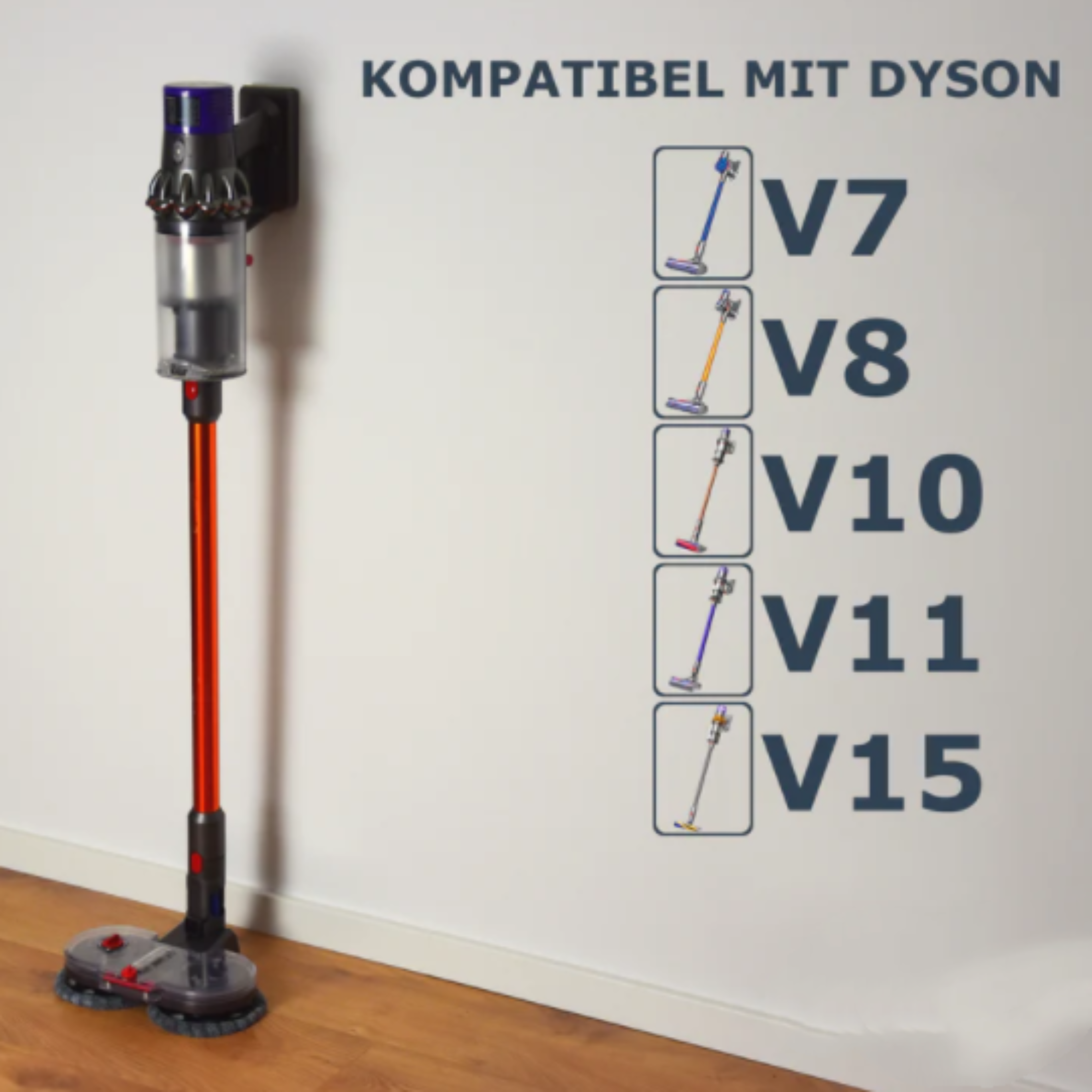 Elektrischer Wischaufsatz passend für Dyson
